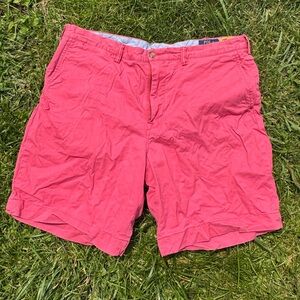 Ralph Lauren Pink Flat Front Shorts Vibrant Summer Essential
